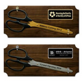 Ceremonial Scissors Walnut Plaque for 25" Ceremonial Scissors